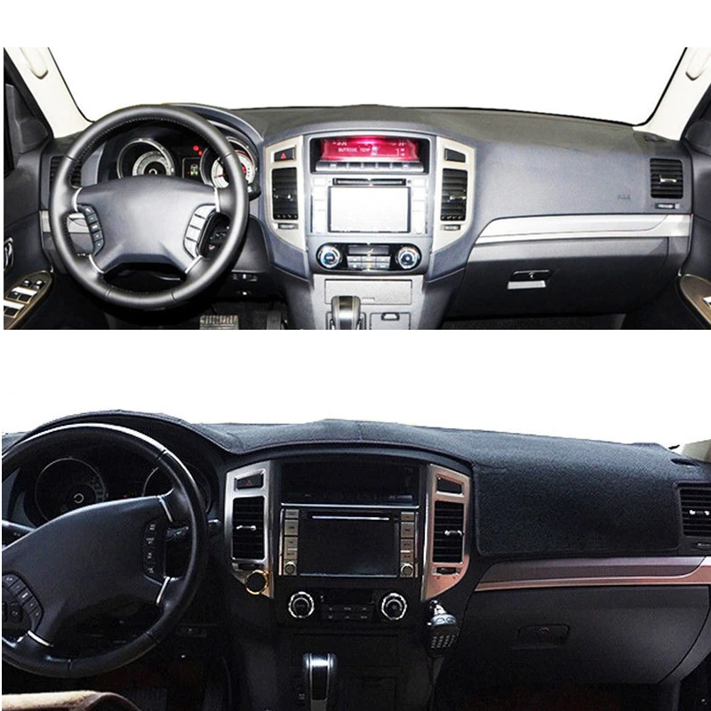

For Mitsubishi Pajero Montero 2006-2020 Car Accessories Dashboard Cover Protective Mat Pad Dash Sunshield Anti-UV Carpet Dashmat