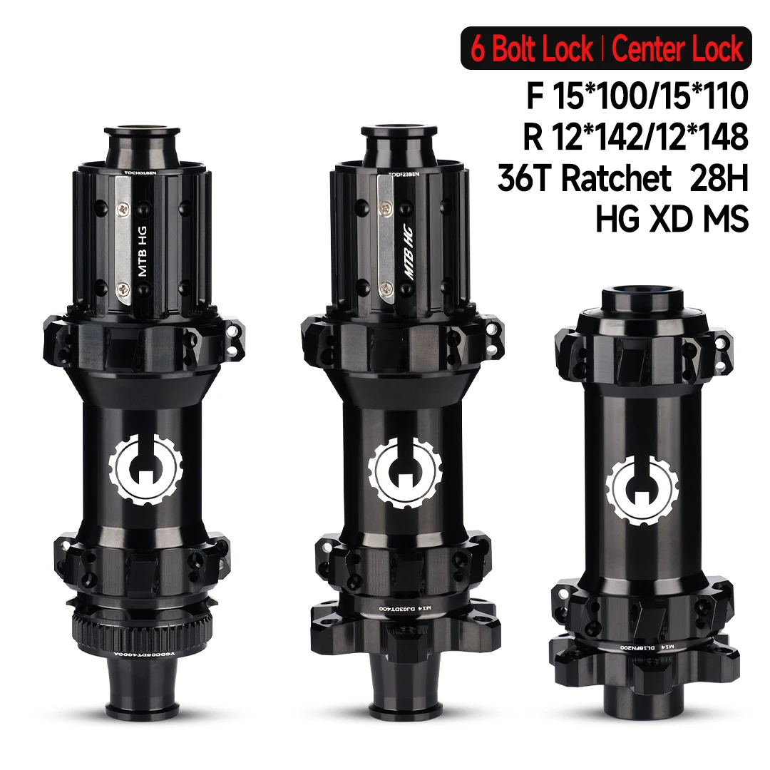 

Велосипедный MTB Hub Center/6Bolt Brake Boost 36T Ratchet 28H Интегрированный AL7075 HG/XD/MS