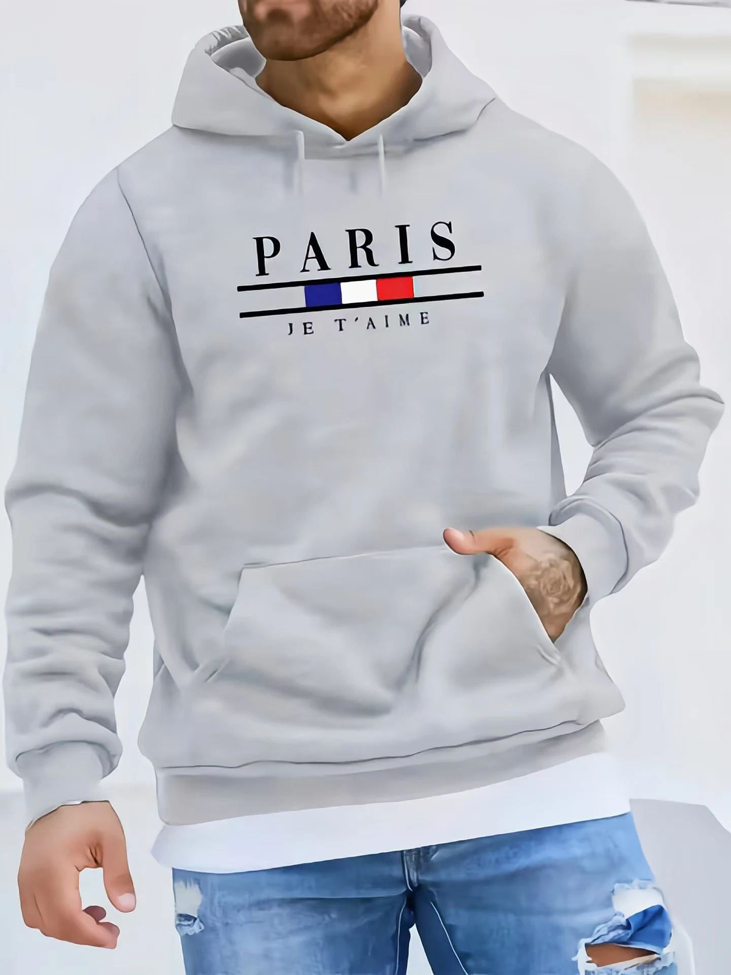 Men's hoodie casual personalized printed hoodie sports fitness fashion sweatshirt casual pullover street style S-3XL 1000+