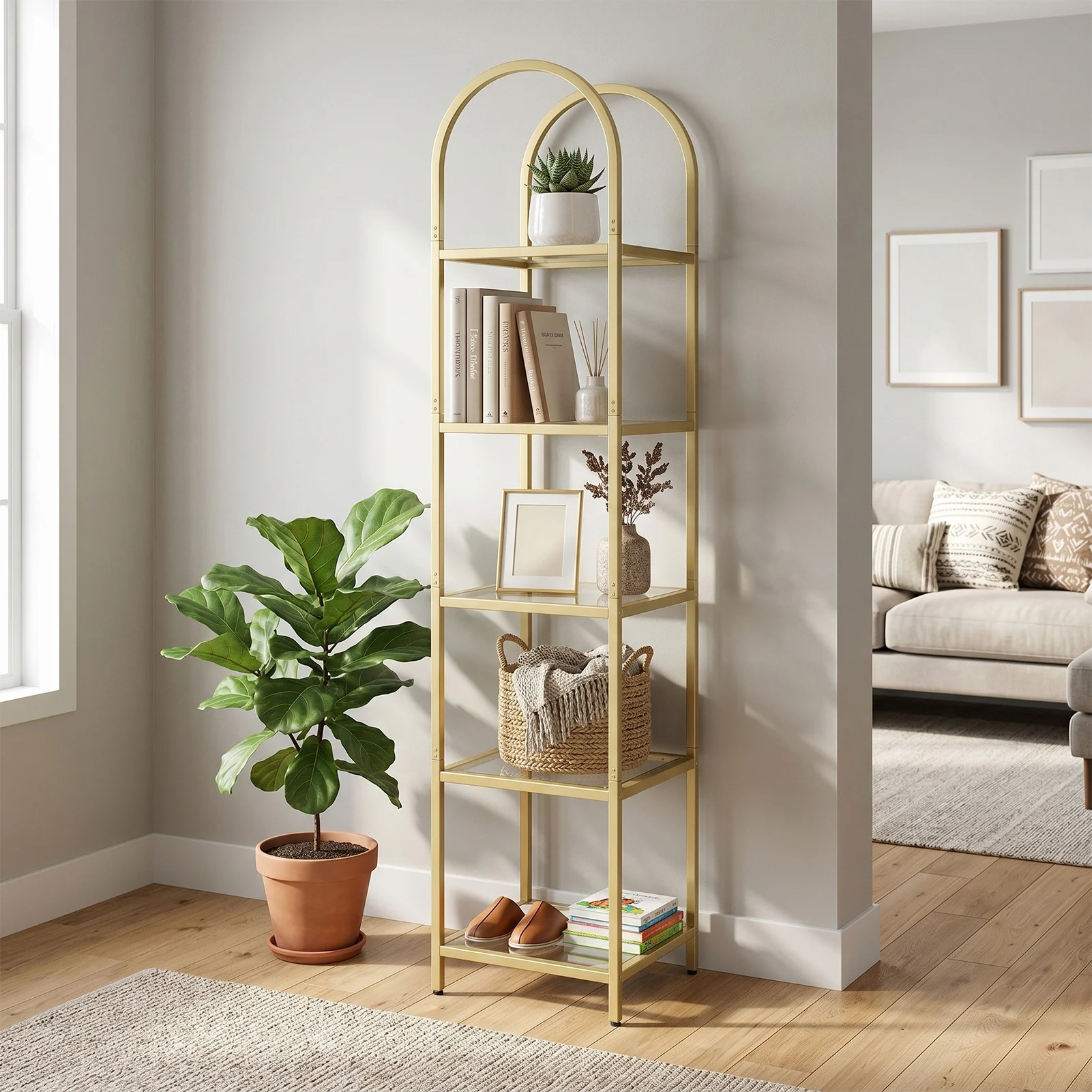 【US】5 Tier Open Bookshelf Meta - огляд і ціна Bookshelf 5 Tier