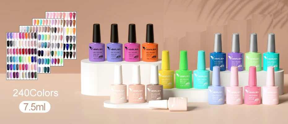 50 ml Venalisa TPO FREE Soak off Thick Jelly Gel UV-Konstruktionsgel Builder Extend 24 Color Camouflage Milky White Hard Nail Gel – Detail 7
