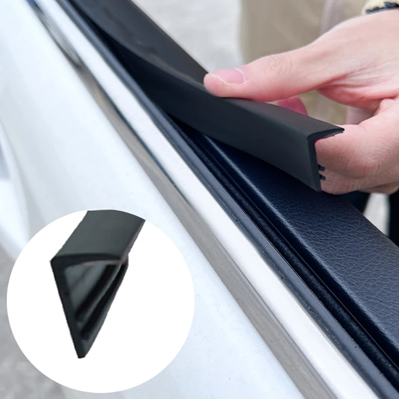 Car Window Seal Strip Rubber Car Side Window Gap Filler Noise Insulation Waterproof Windproof 7-Shape Sealing Strips