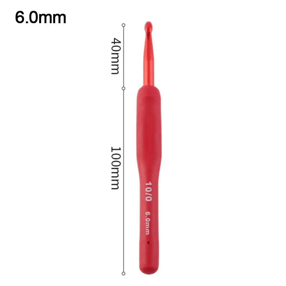 

Handicraft Red Crochet Hooks Aluminum Soft Knitting Needles Crochet Needles Scarf