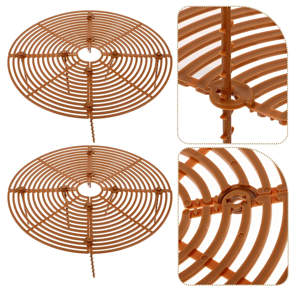 

6pcs Pet Protection Plant Pot Cover Breathable Hollow Design For Indoor Outdoor Use Garden Flower Pot Mesh Pad Guard