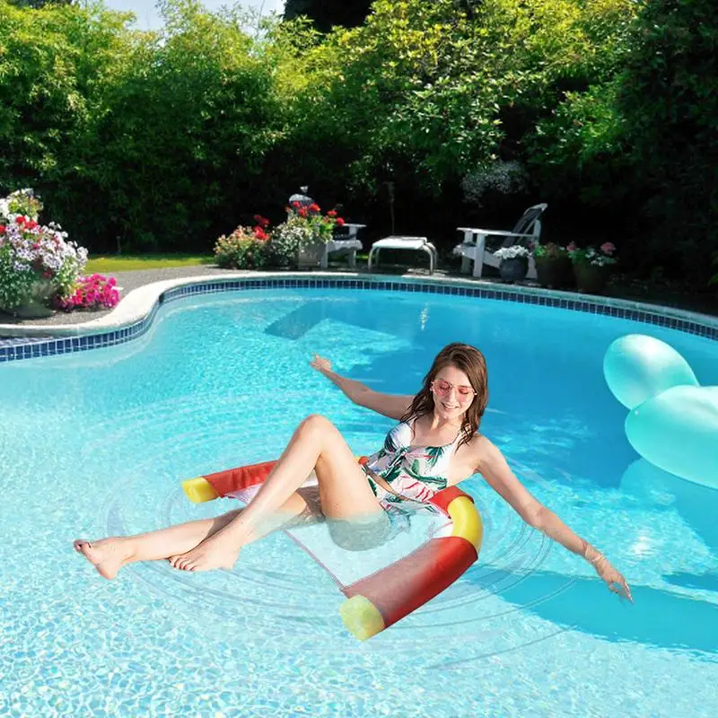 

Pool Float Chair Lounge Pool Float Pool Noodle Sling Swimming Pool Water Hammock Floating Chair For Summer Pool Party