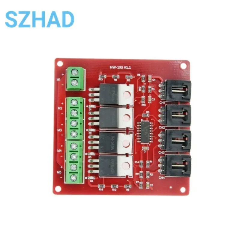 1/4 Channel one Four Route MOSFET Button IRF540 V4.0+ MOSFET Switch Module for Arduino Isolated power module