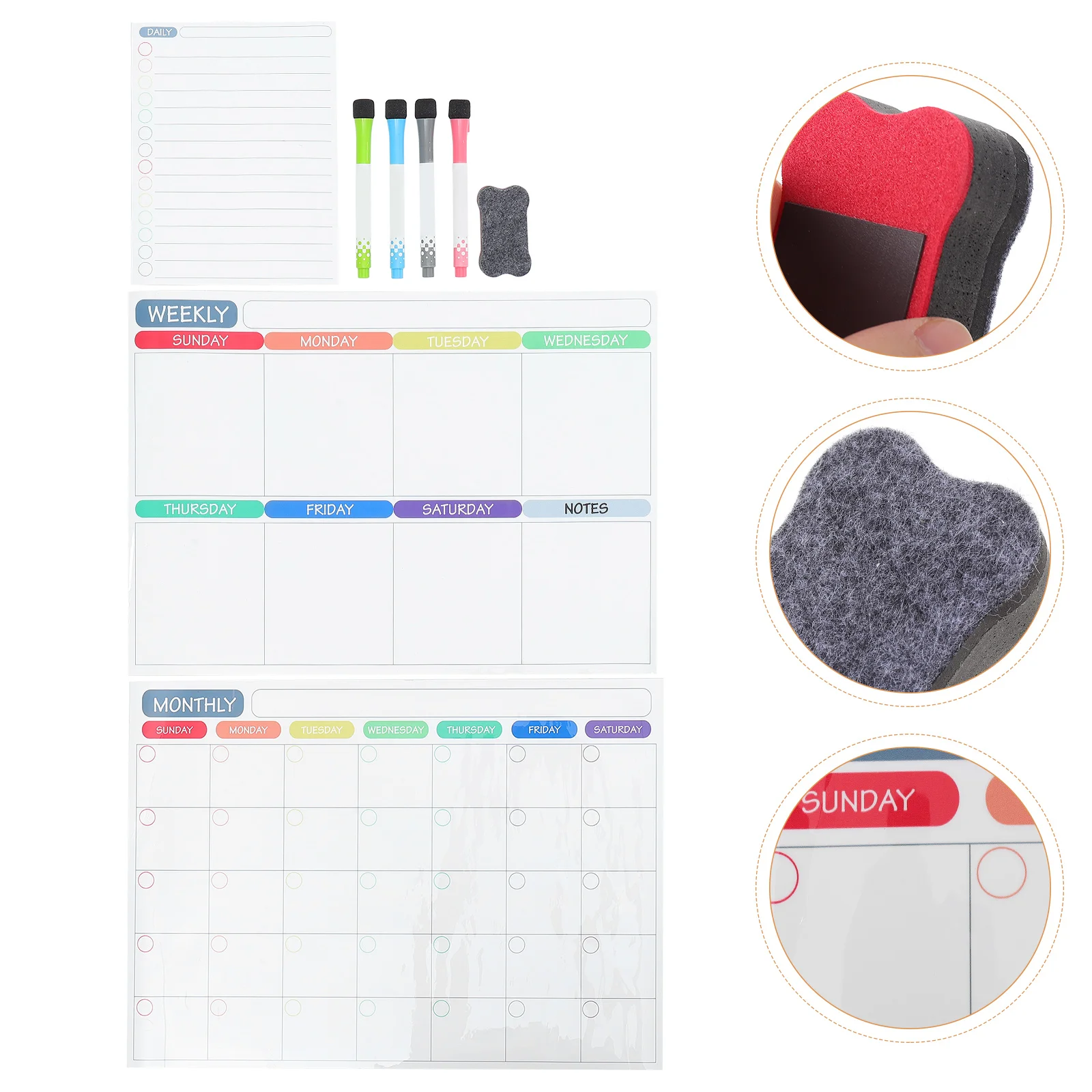 

Refrigerator Weekly The Pet Dry Erase Calendar Schedule Planner Board