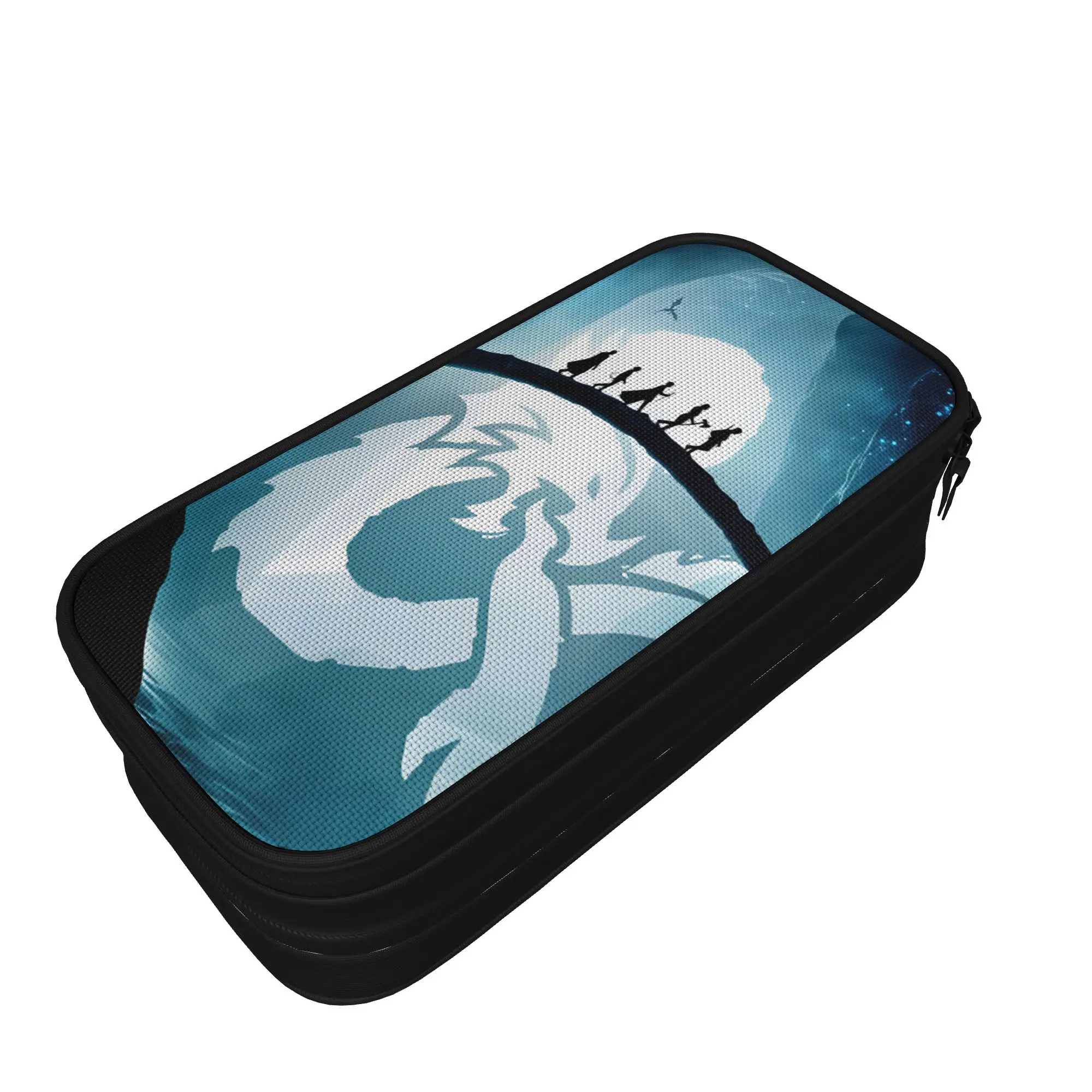 Medieval Dragon And D20 Dice Dnd Pencil Case  School Pencil Cases Zipper Kids Lovely Big Pencil Box Stationery Organizer