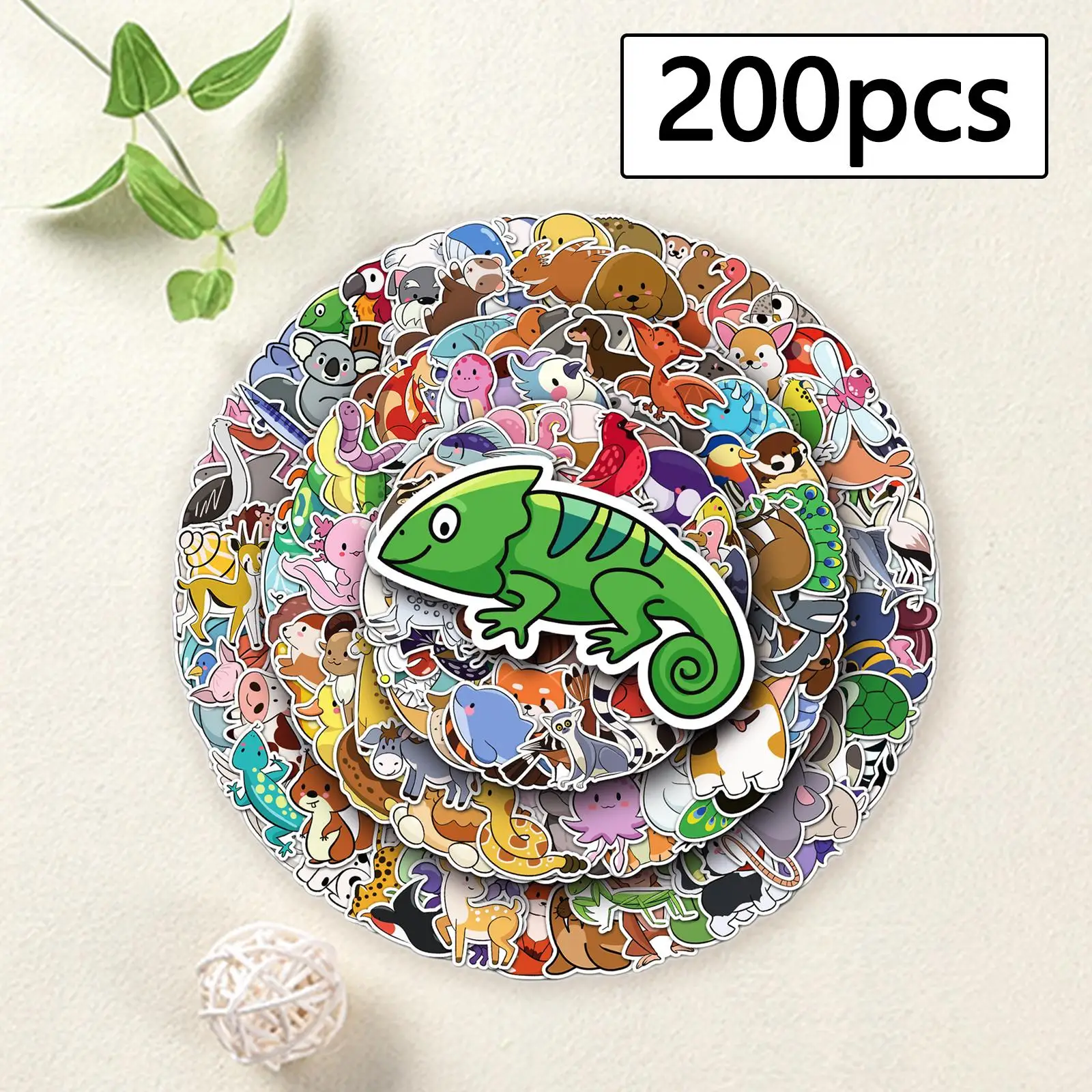 

200 шт. наклейки с животными, современные милые наклейки для чехлов для телефонов, мебели для ноутбуков