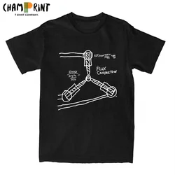 ノベルティバック · トゥ · ザフラックスキャパシタtシャツ男性oネック綿100% tシャツ半袖tシャツプリントの服