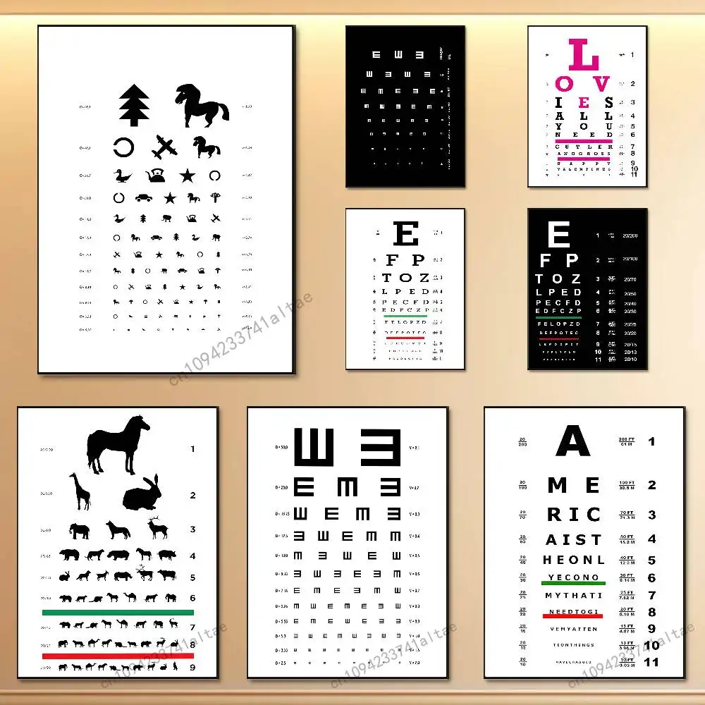 

Medical Eye Vision Chart Poster High Perfect Gift Quality Wall Art For Home Office Bedroom Living Room Hallway Bar