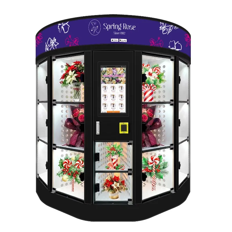 Customized Flower Vending Machine  High Quality Beauty Digital Locker Vending Machine Supplier