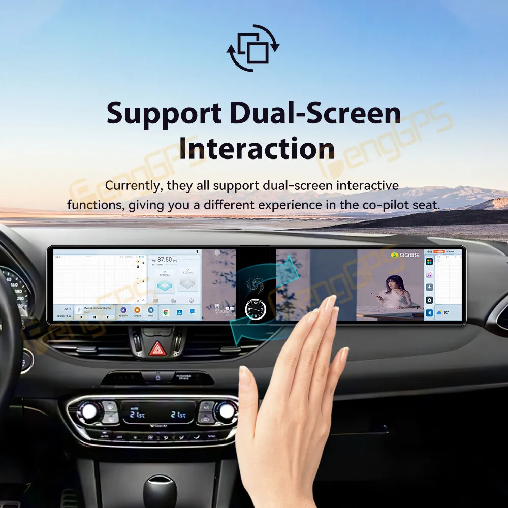 

Для Hyundai I30 2017 2018 2019-2022 Беспроводной Carplay 24,6-дюймовый Android Авто Радио Мультимедийный плеер Сенсорный экран Стерео 4G