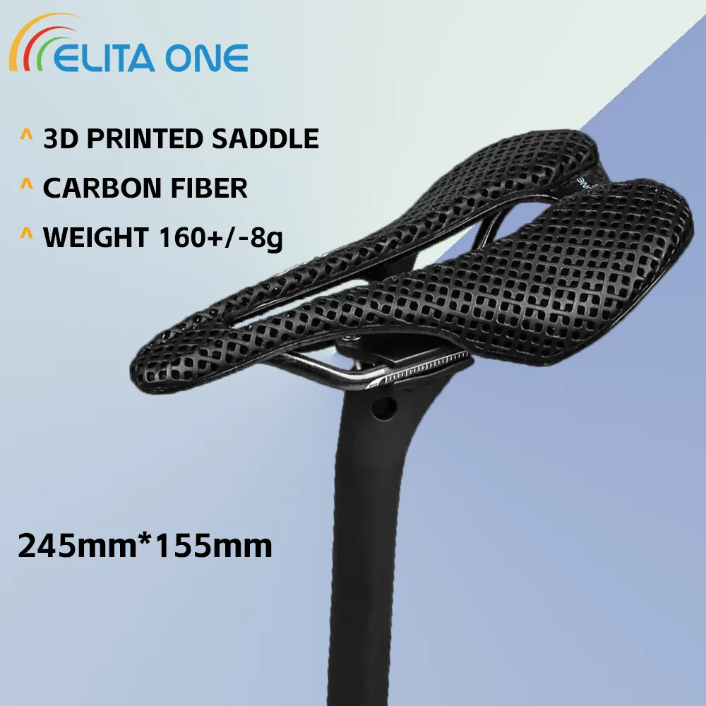 

Велосипедное седло ELITA ONE 3D-печатное, карбоновое, для шоссейных велосипедов, сверхлегкое, полое, комфортное, дышащее