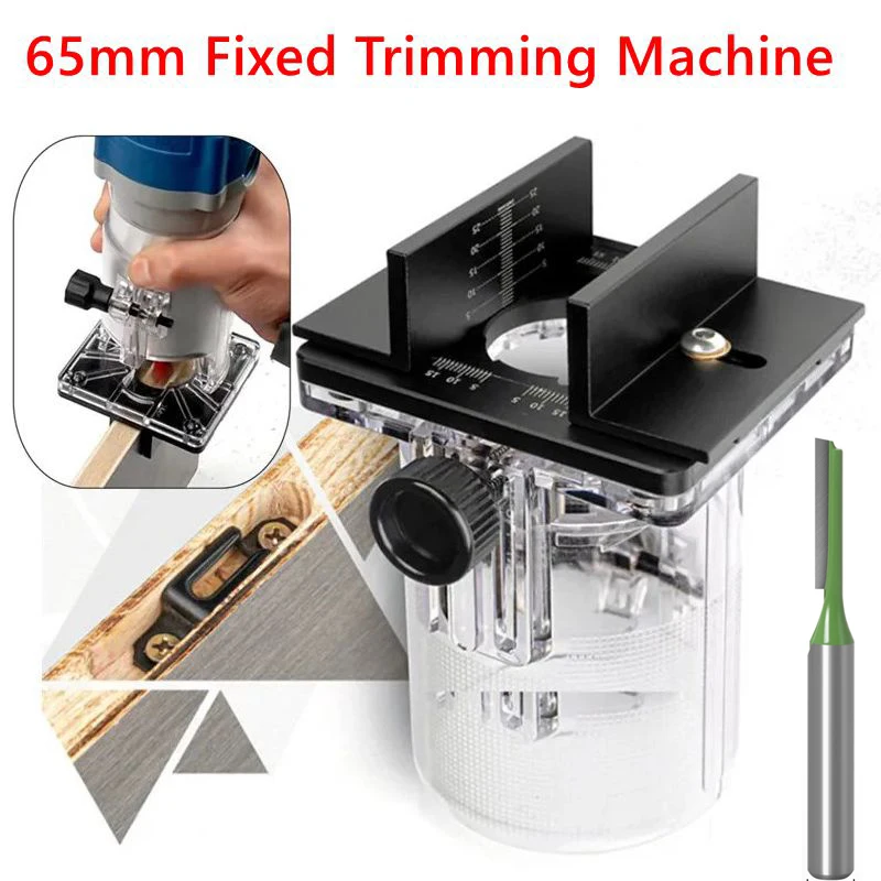 Invisible Fasteners Time-Saving Slotting Guide Locator Efficient Wardrobe Cupboard Panel Punch Locator for 65mm Trimming Machine