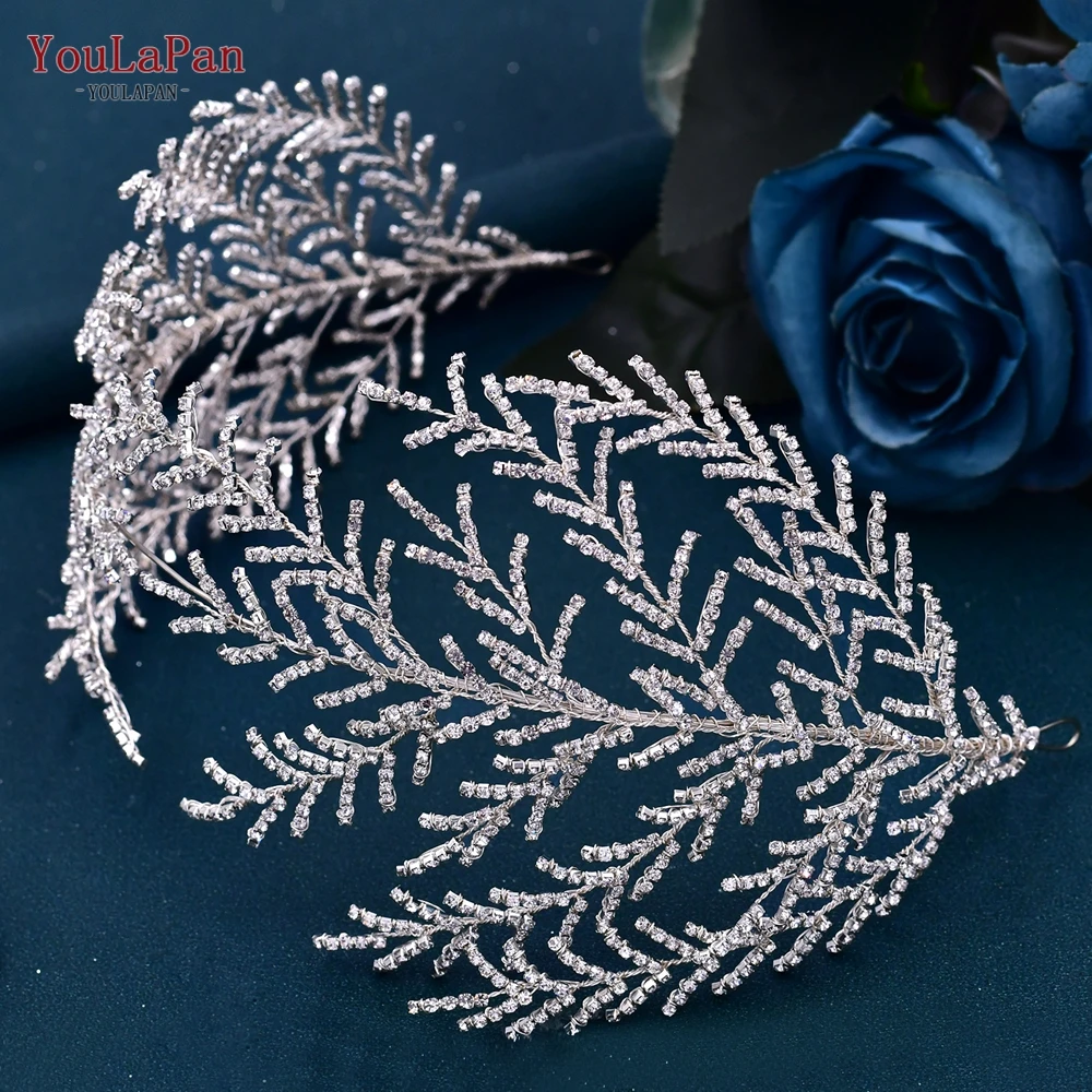 YouLaPan HP493 Bridal Headband Rhinestone Hair Jewelry for Women Tiaras Crystal Wedding Crown Bride Headwear Hair Accessories