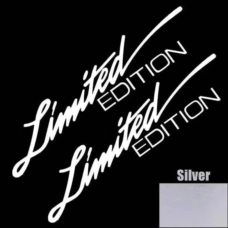 2Pcs Limited Edition Stickers Car Motorcycle Refit Reflective Decals for YAMAHA Honda Suzuki  BMW Lada Toyota Chevrolet Hyundai