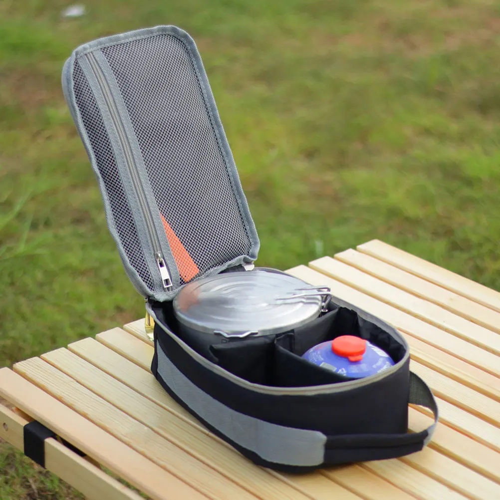 

MultiPurpose Tableware Storage Bag Perfect Helper For Outdoor Camping Durable Pan Organizer Hiking Gear Insulated Food Bucket