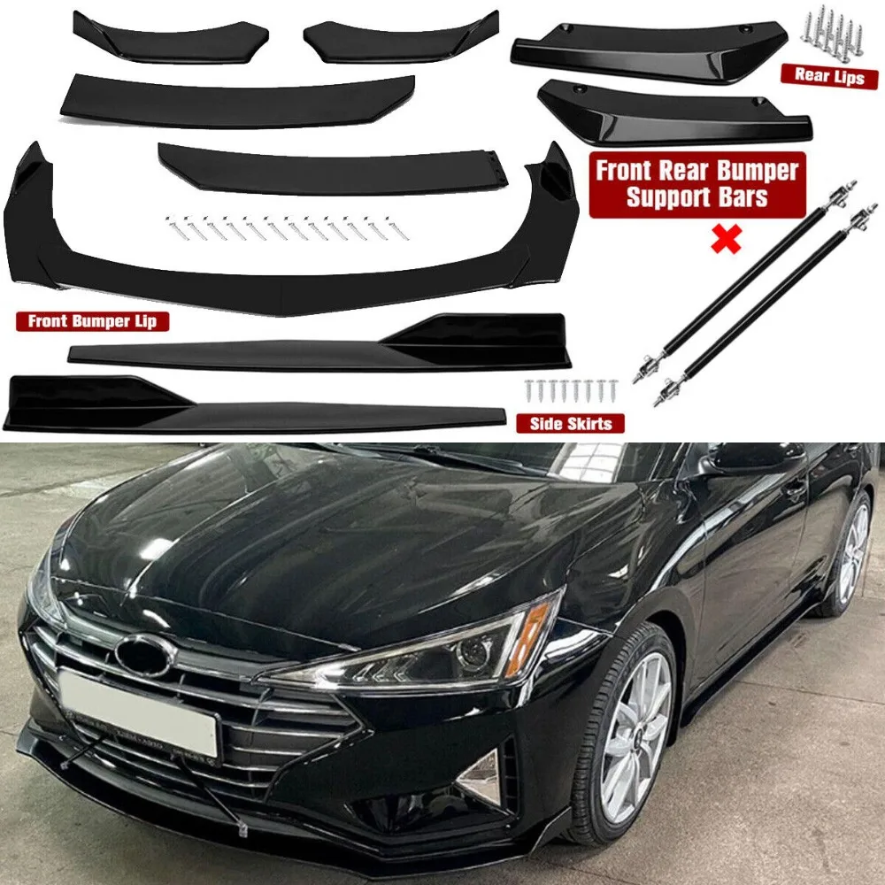 

For Hyundai Elantra Front Rear Bumper Lip Spoiler Splitter Body Kit Side Skirt United States