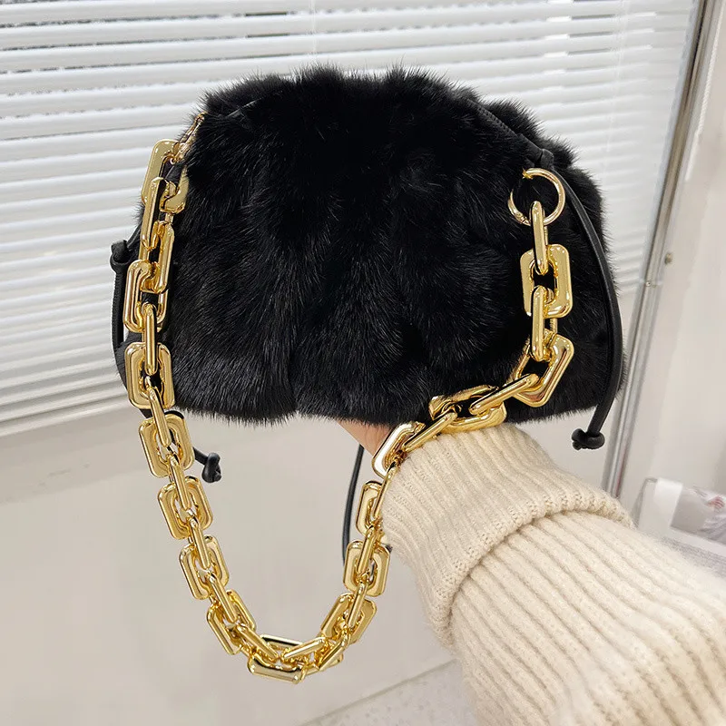 

Female Hand Bags Leisure Armpit Bag Fashion Pleated Handlebags For Women Mink Cloud Bags Shopping Shoulder Bags Dumping Handbag