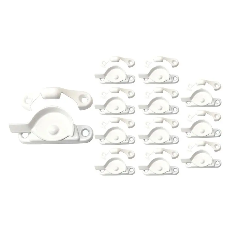 

Zinc Die Cast Window Sash Lock, 27 16, White, 12 Pack, Made in Taiwan