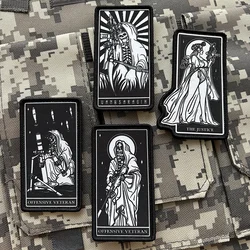 Army Tactical Team Morale Badge Skull Soldier Patch War Muse Hook and Loop Printing Military Armband Backpack Sniper Sticker