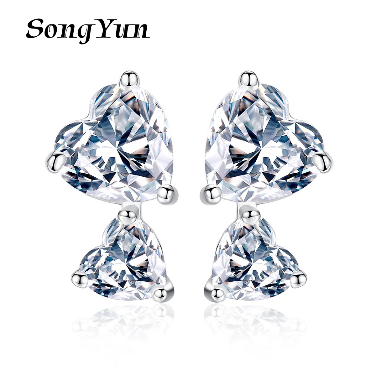 

SongYun Jewelry MHT Quality Brass Stud Earrings Dangle CZ 7A Zircon Timeless Best Friend Gift Women Earring Jewelry