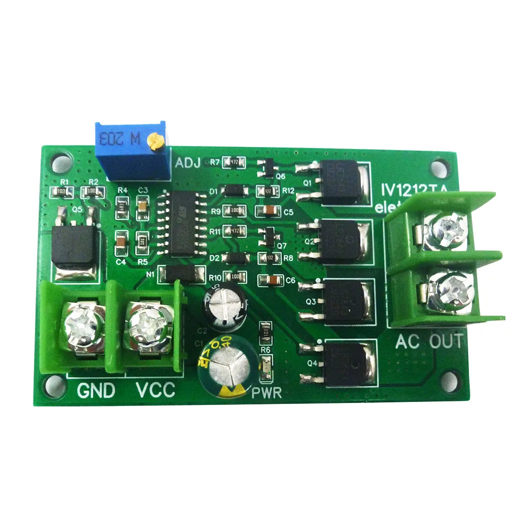 DC 12V To AC 220V Inverter Kit DC-AC 12V Frequency Converter 12W 50Hz Square Wave Signal Generator Module Board IV1212TA