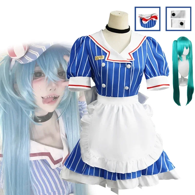 

Hot Toys Miku Cosplay Costumes Anime Mesmerizer Uniform Halloween Christmas Carnival Party Dressing For Women