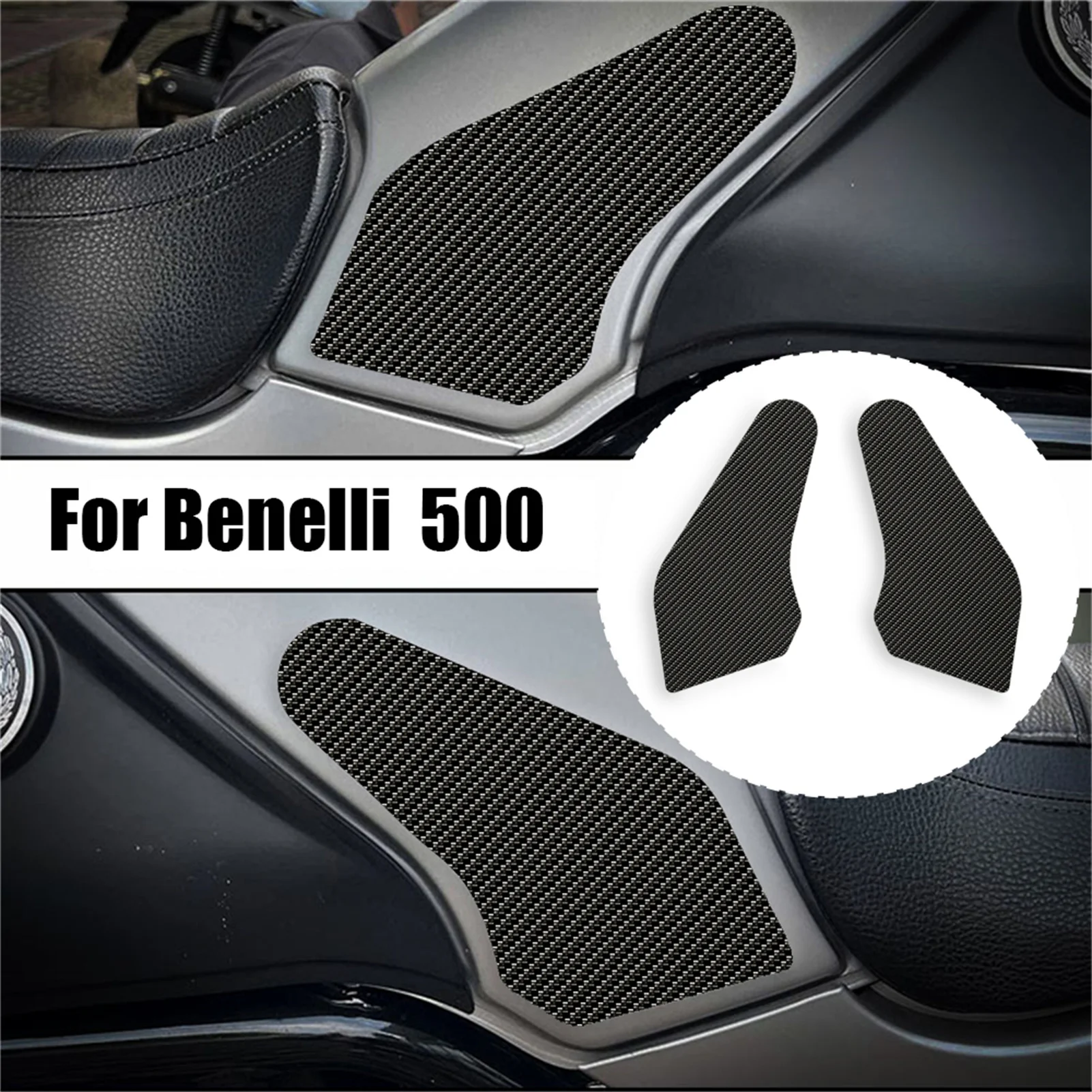 

Для мотоцикла Benelli Leoncino 500 BJ 500, противоскользящие, с рукояткой на колено, 3D тяговые прокладки, наклейка, полный набор