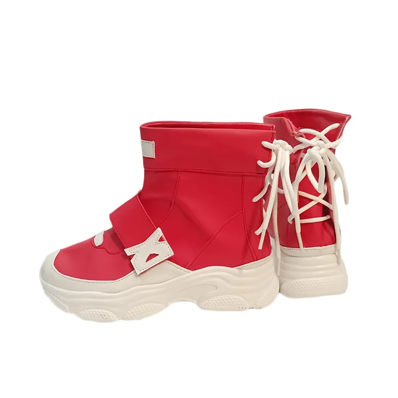 Game OW Kiriko Cosplay Schoenen Laarzen Halloween Cosplay Rode Prop Op maat gemaakt