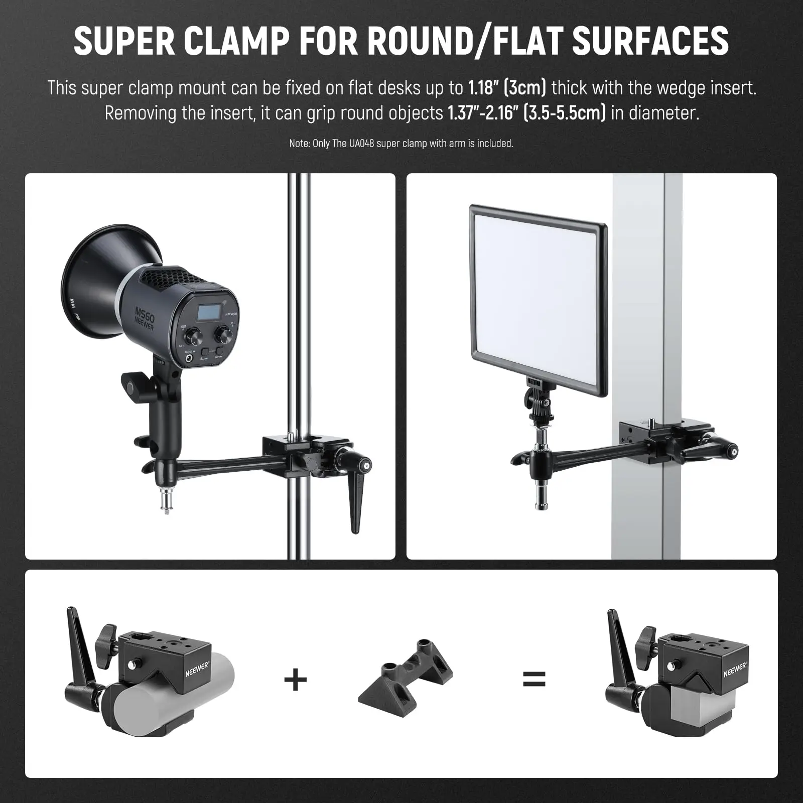 NEEWER Super Clamp with 6