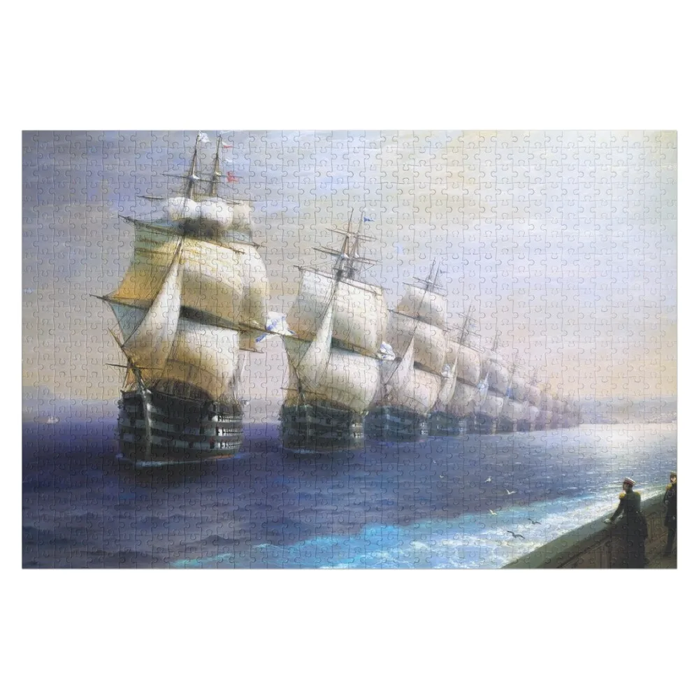 

Inspection of the Black Sea Fleet in 1849 - Ivan Aivazovsky (1886) Jigsaw Puzzle Toddler Toys Scale Motors Puzzle