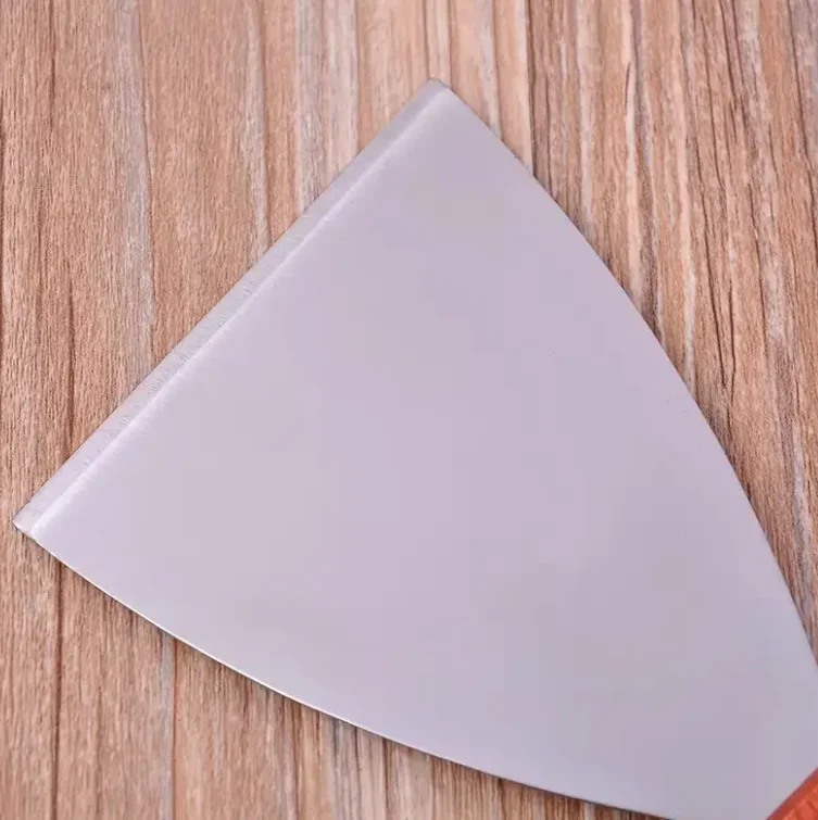 Set di 2 spatole grandi in acciaio inossidabile per grigliare, cucinare lastre di ferro, pizza, bistecche, manico in legno, spatola scanalata, cucina