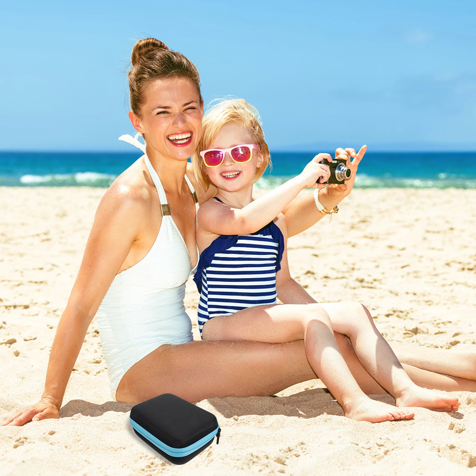 

Action Camera Bag Suitcase Covers Protectors Storage Pouch Travel Handbag Holder Eva Carrying Accessories