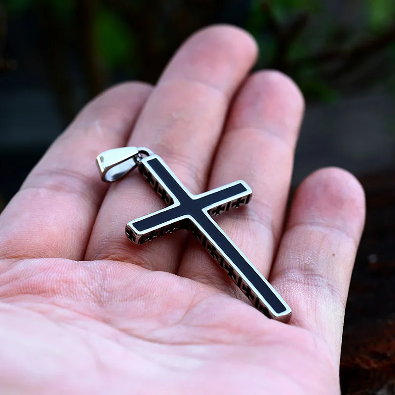 BEIER 2022 New Arrival Special Design Stainless Steel Cross Pendant Black Jewelry For Men Women Wholesale