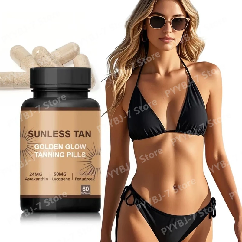 

Капсулы для загара Natural Glow: Бессолнечное средство для здорового золотистого загара, 60 капсул