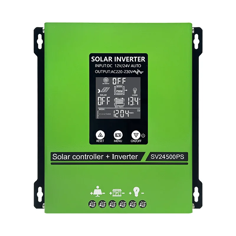 500W Pure Sine Wave Solar Inverter PWM Controller 12V/24V DC to AC Power Inverter with USB & Outlet for Home Use view 2