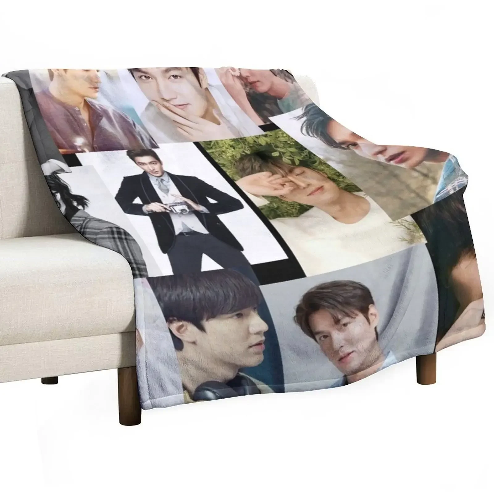 Lee min ho Throw Blanket Luxury Brand Shaggy blankets ands Blankets