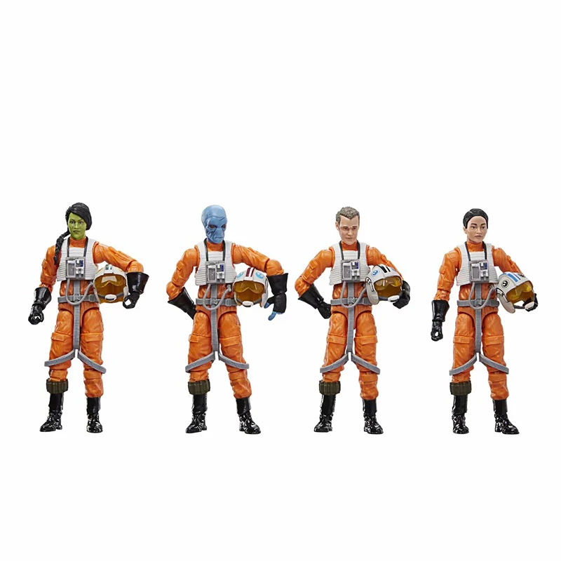 Hasbro Star Wars X-wing Pilot 4pack 3.75 Inch Movie Peripheral Kit Action Figure Model Gift Toy Collection for Kids