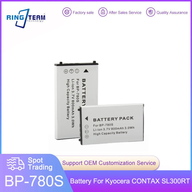

Rechargeable Li-ion Camera Battery Fit BP-780S BP780S for Kyocera CONTAX SL300RT SL400R SL300R Finecam Digital Cameras
