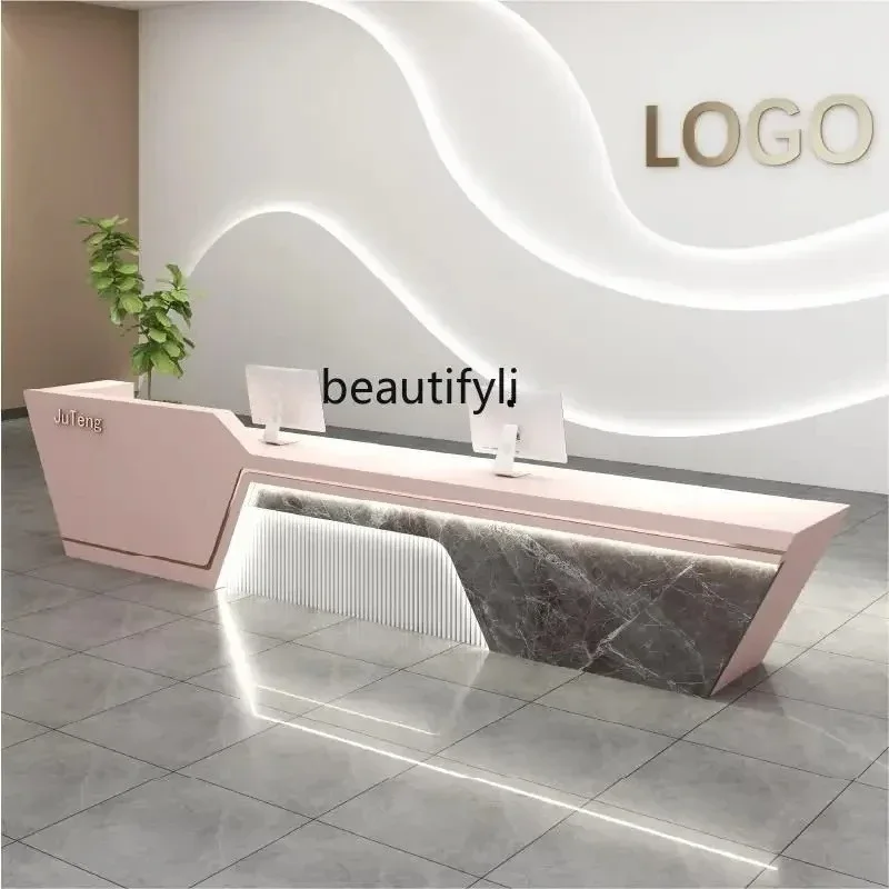 LXCompany reception desk paint bar simple beauty salon checkout page office hotel counterSSS