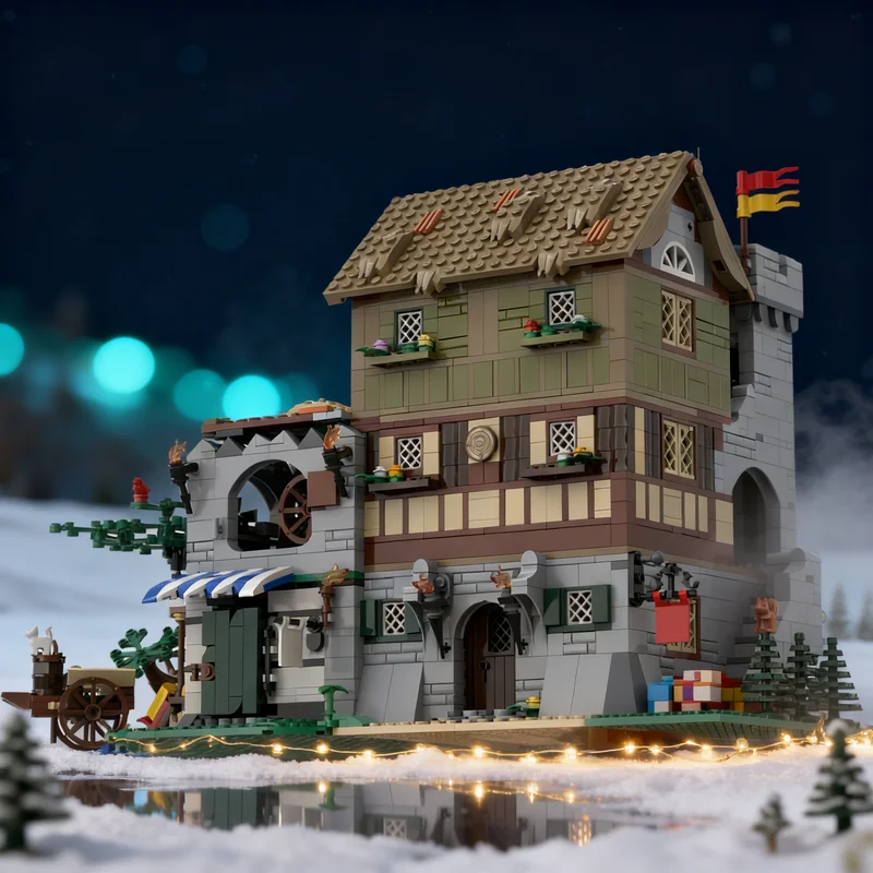 

2297pcs MOC Medieval Building Alternate Build Of Castle Model Blocks DIY Gift Creative Collectible Display Decor Premium Adult