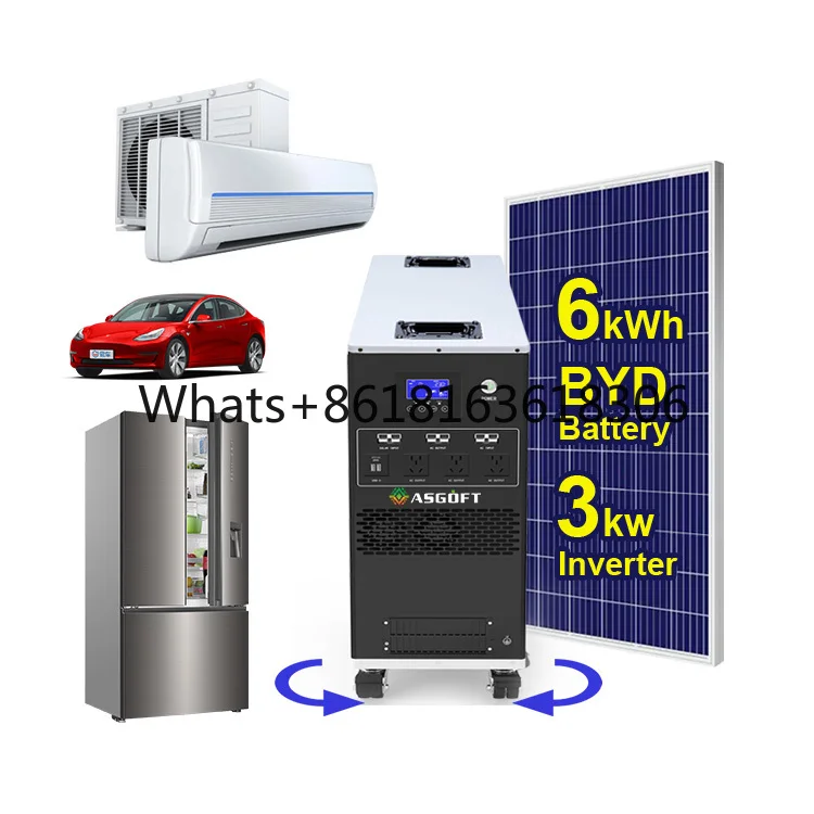 MPPT Portable Power Station 6kw Camping Home Outdoor Solar  Bank   station  Energy System 3kw inverter