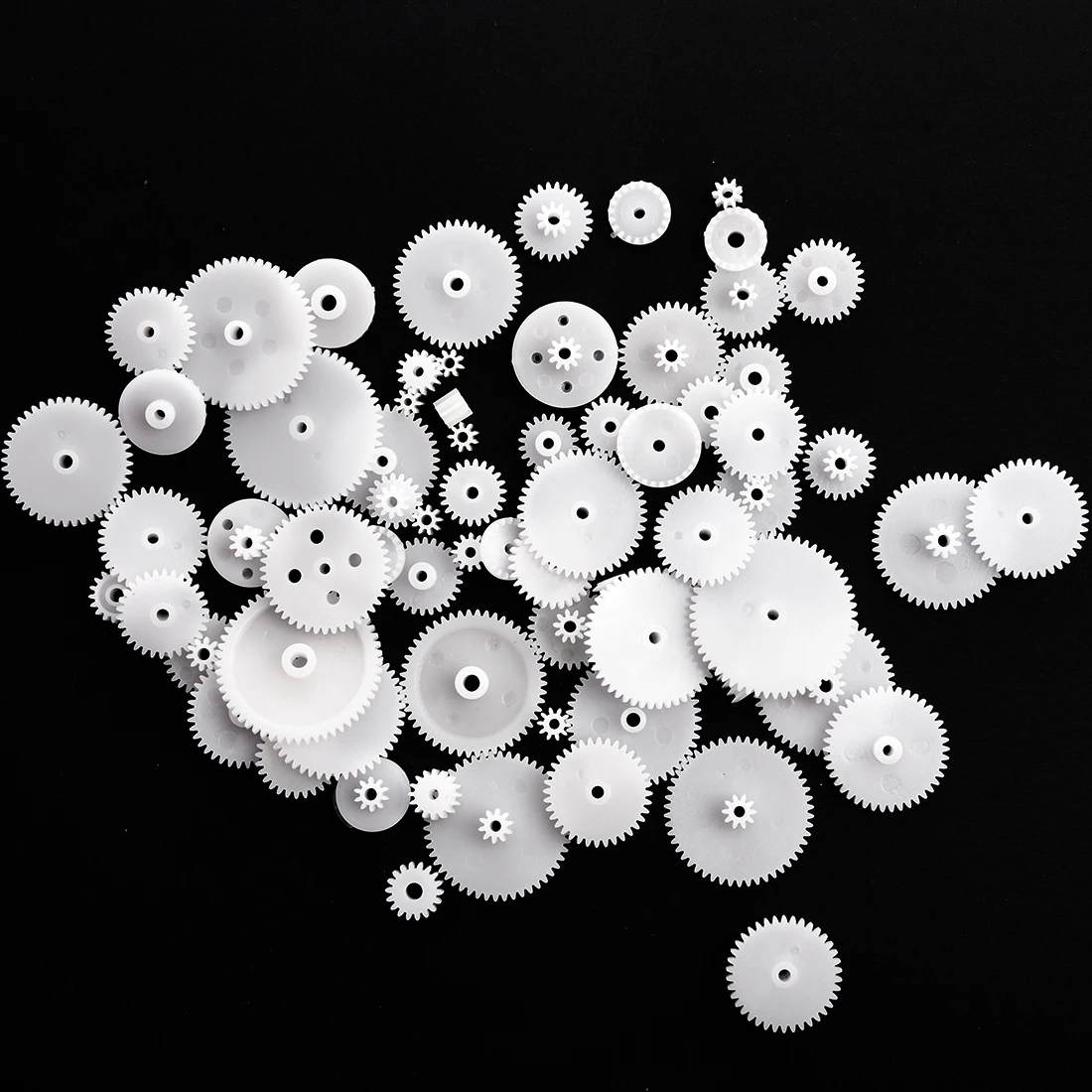 Different Styles White Plastic Gear Set 58 Pcs for RC Toys