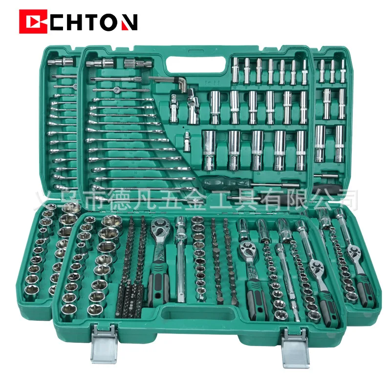 

Suitable forCross-border hot-selling 216-piece sleeve 72-tooth ratchet wrench set Car repair special set Auto repair tool
