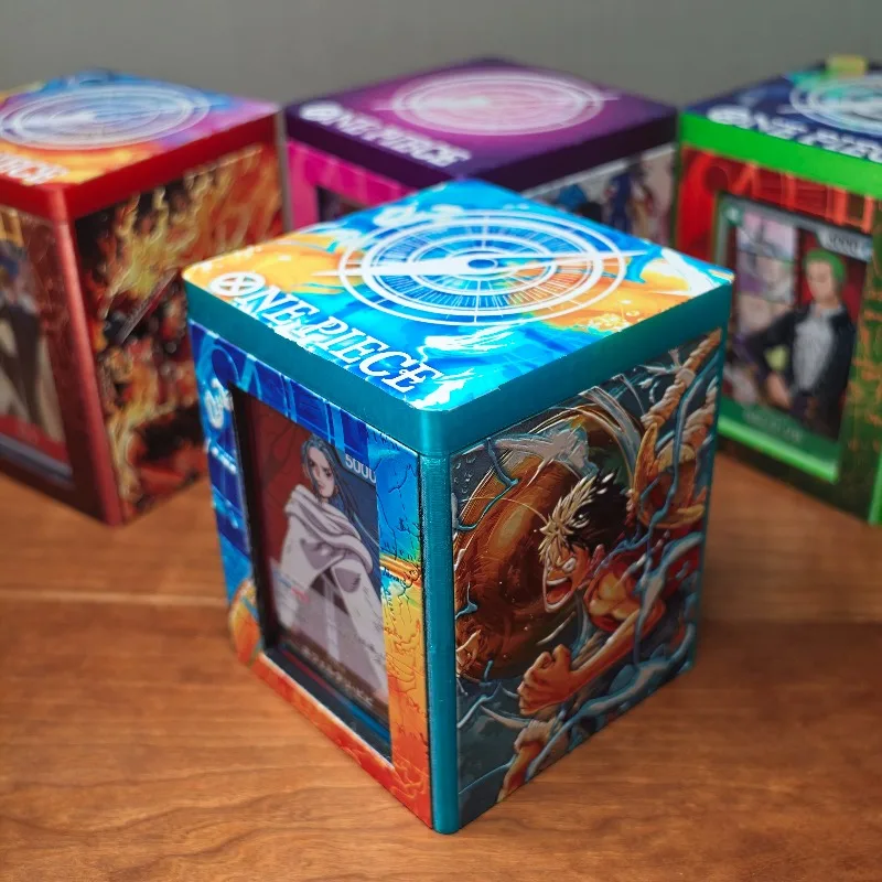 Caja de Almacenamiento de Cartas de Juego One Piece OPCG Enel, Impresa en 3D, Material PETG, para Cartas de Juego de Mesa, Monkey D. Luffy DTCG PTCG TCG