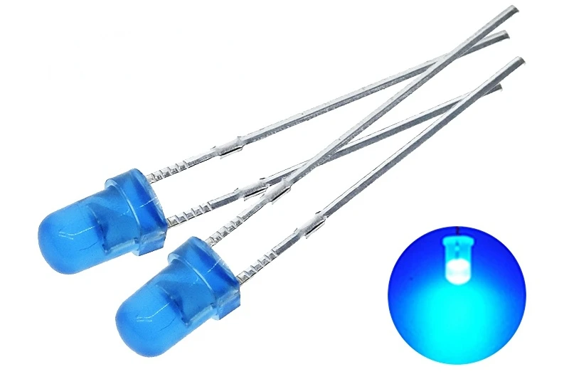 100pcs F5mm 1w led chip LED Diode Light   Green Blue White Yellow Red COMPONENT DIY kit led chip led diy