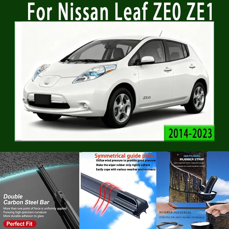 

2pcs Front Windshield Wiper Blades Windscreen Wipers For Nissan Leaf ZE0 ZE1 2010-2023 2011 2012 2013 2014 2015 2016 2017 2018