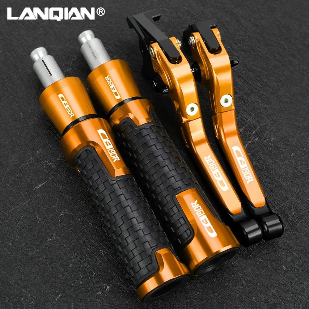 Motorcycle Aluminum Extendable Folding Brake Clutch Levers Handlebar Hand Grips end For HONDA CB190R CB 190R 2015 2016 2017 2018